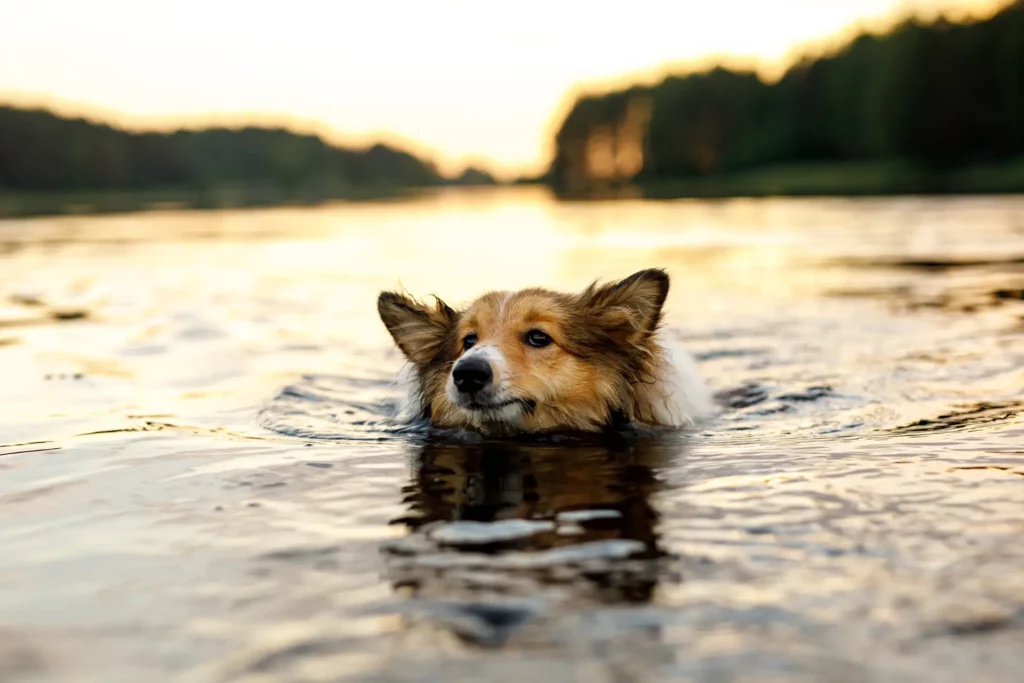 Vacances avec son chien au bord d'un lac en Alsace